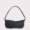 Mini Amira Black Flat Grain Leather