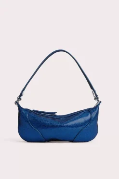 Mini Amira Blue Disco Dot Leather