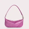 Mini Amira Fuchsia Jeans Lame Leather