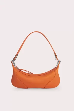 Mini Amira Papaya Flat Grain Leather