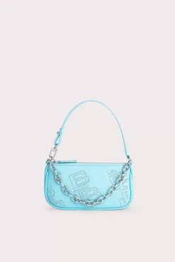 Mini Rachel Baby Blue Stud Leather