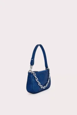 Mini Rachel Blue Disco Dot Leather