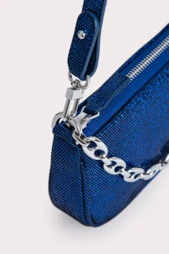Mini Rachel Blue Disco Dot Leather