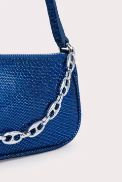 Mini Rachel Blue Disco Dot Leather