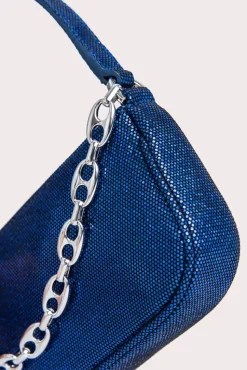 Mini Rachel Blue Disco Dot Leather