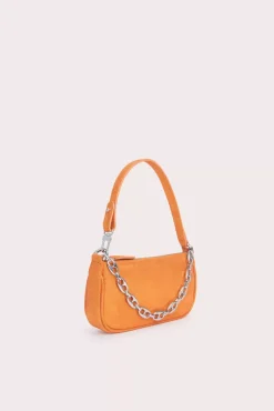 Mini Rachel Burnt Orange Jeans Lame Leather