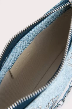 Mini Rachel Denim Stud Leather