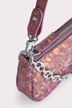 Mini Rachel Disco Violet Hologram Leather