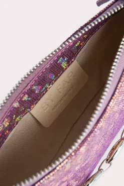 Mini Rachel Disco Violet Hologram Leather