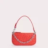 Mini Rachel Flame Circular Croco Embossed Leather
