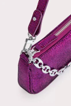 Mini Rachel Fuchsia Disco Dot Leather