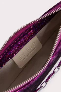 Mini Rachel Fuchsia Disco Dot Leather
