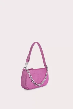 Mini Rachel Fuchsia Jeans Lame Leather
