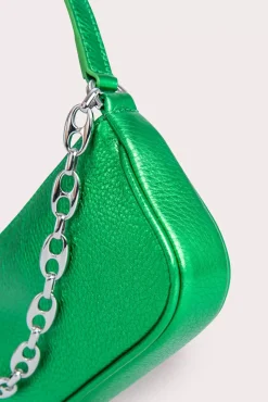 Mini Rachel Green Metallic Grain Leather