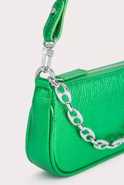 Mini Rachel Green Metallic Grain Leather