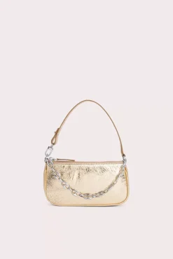 Mini Rachel Parchment Metallic Leather