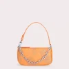 Mini Rachel Tangerine Stud Leather