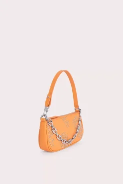 Mini Rachel Tangerine Stud Leather