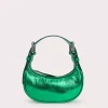 Mini Soho Clover Green Metallic Leather