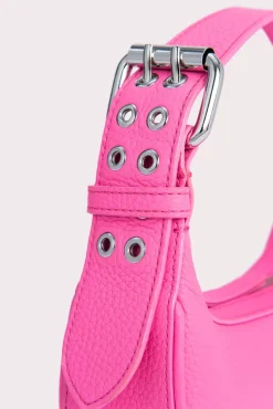 Mini Soho Hot Pink Flat Grain Leather