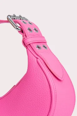 Mini Soho Hot Pink Flat Grain Leather