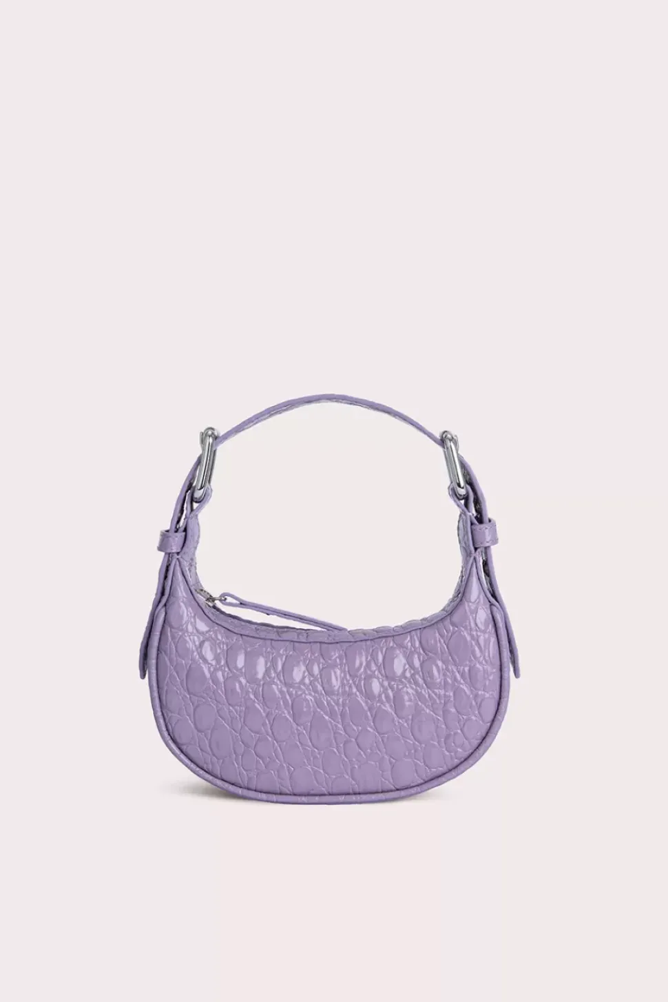 Mini Soho Purple Haze Circular Croco Embossed Leather