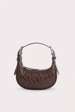 Mini Soho Sequoia Circular Croco Embossed Leather