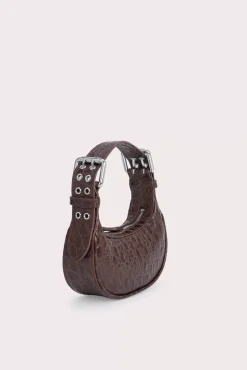 Mini Soho Sequoia Circular Croco Embossed Leather