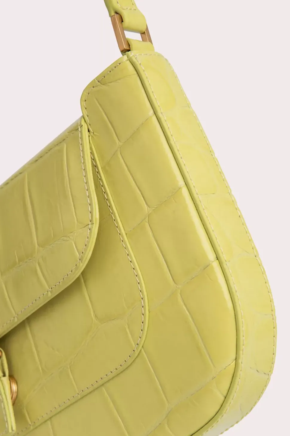Miranda Apple Maxi Croco Embossed Leather