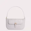 Miranda Dawn Circular Croco Embossed Leather