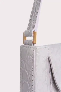 Miranda Dawn Circular Croco Embossed Leather
