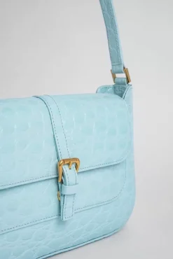 Miranda Ice Circular Croco Embossed Leather