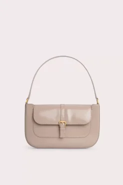 Miranda Khaki Semi Patent Leather