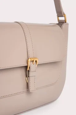 Miranda Khaki Semi Patent Leather
