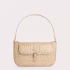 Miranda Kraft Circular Croco Embossed Leather