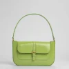 Miranda Lime Green Semi Patent Leather