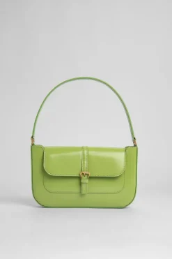 Miranda Lime Green Semi Patent Leather