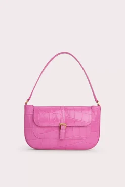 Miranda Lipstick Maxi Croco Embossed Leather