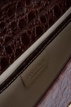 Miranda Sequoia Circular Croco Embossed Leather