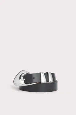 Moore Black Semi Patent Leather