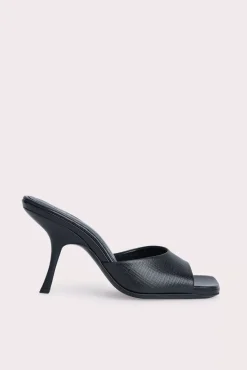 Mora Black Embossed Leather