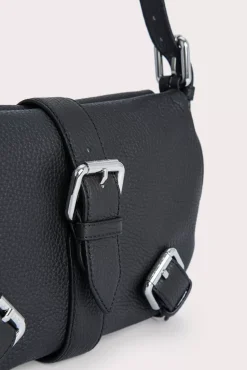 Murphy Black Flat Grain Leather