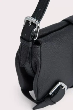 Murphy Black Flat Grain Leather