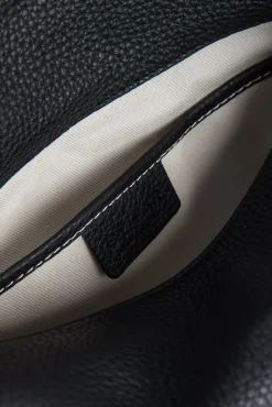 Murphy Black Flat Grain Leather