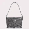 Murphy Cement Circular Croco Embossed Leather