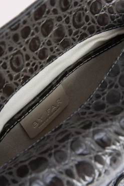 Murphy Cement Circular Croco Embossed Leather