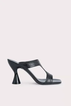 Nadia Black Gloss Leather