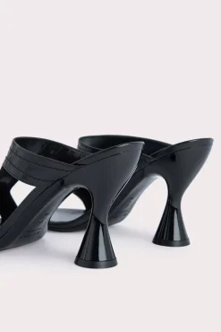 Nadia Black Gloss Leather