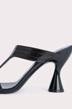 Nadia Black Gloss Leather