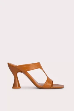 Nadia Caramel Gloss Leather